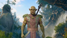 Baldur's Gate 3 image showing a Half-Orc Druid.