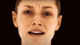 A woman looks scared in the trailer for OD.