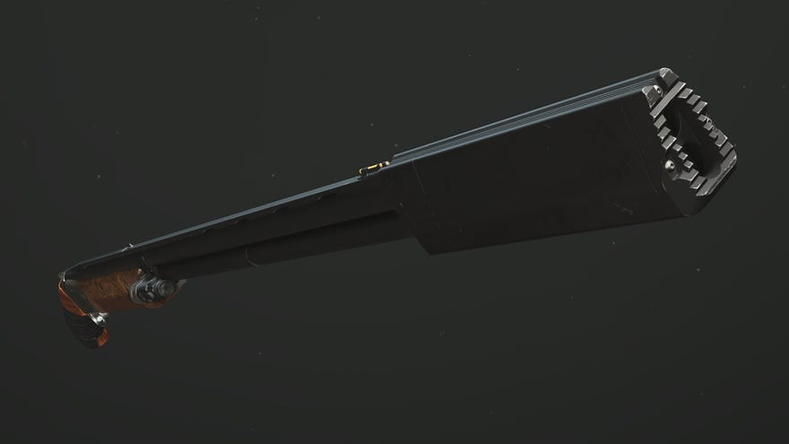 A close-up of the Lockwood 300 Shotgun in Modern Warfare 3.